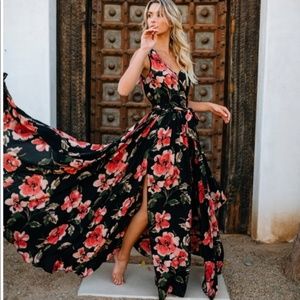 Vici Collection Diana Sleeveless Floral Maxi Dress